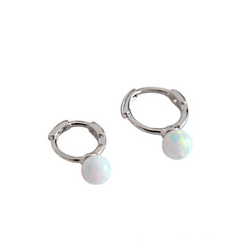 Fashion Jewelry Earring 925 Sterling Silver Earrings Opal Pearl Jewelry Earrings Jewellry Fashion Silver Earrings